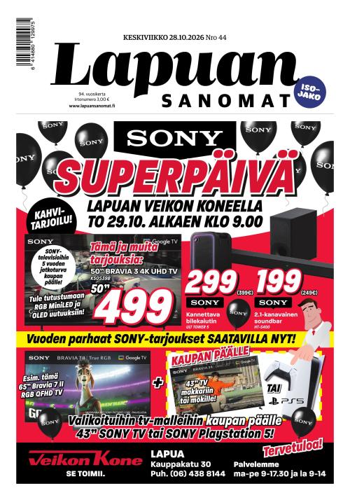 Lapuan Sanomat 28.10.2026