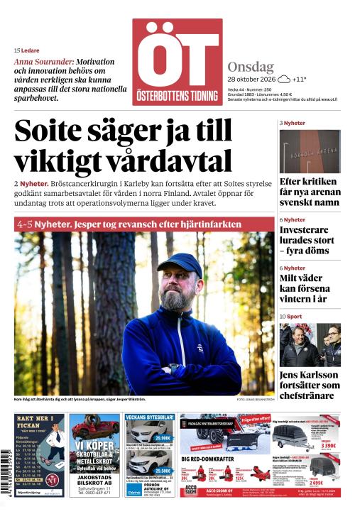 Österbottens Tidning 28.10.2026