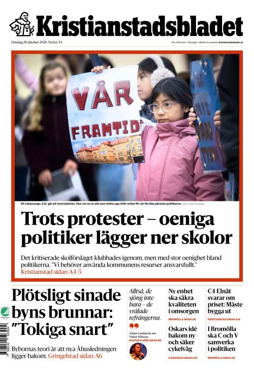 Kristianstadsbladet 28.10.2026