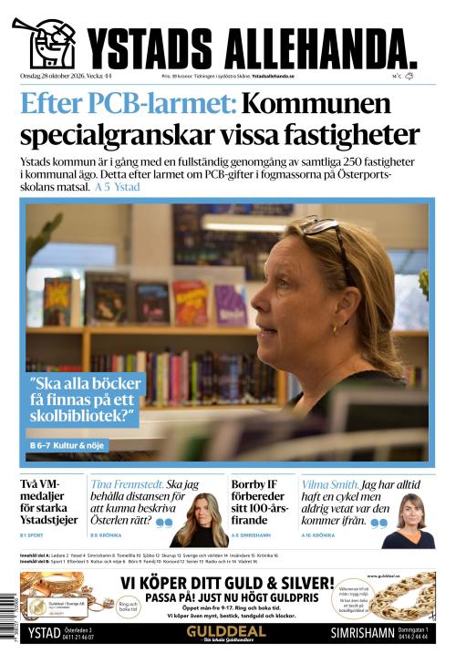 Ystads Allehanda 28.10.2026