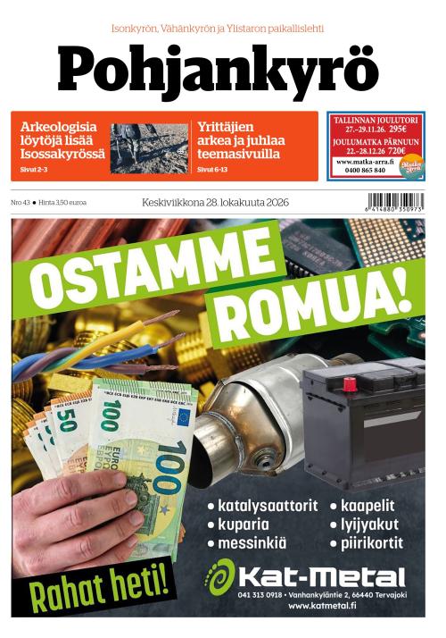 Pohjankyrö-lehti 28.10.2026