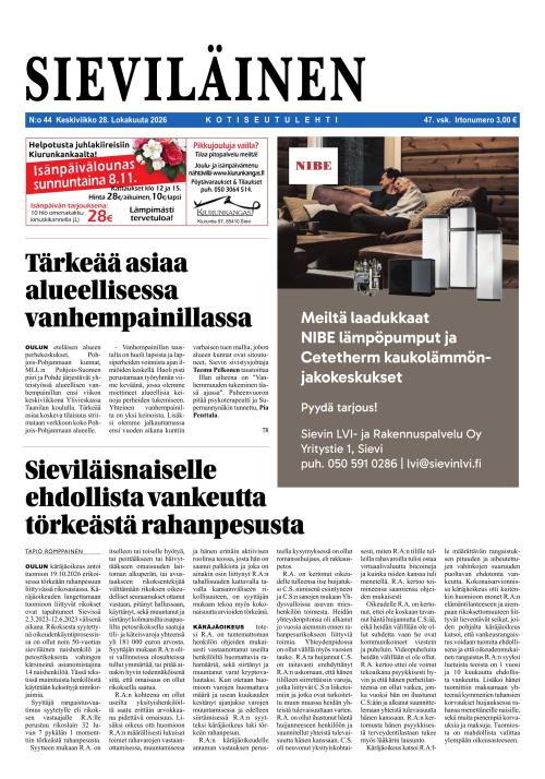 Sieviläinen 28.10.2026