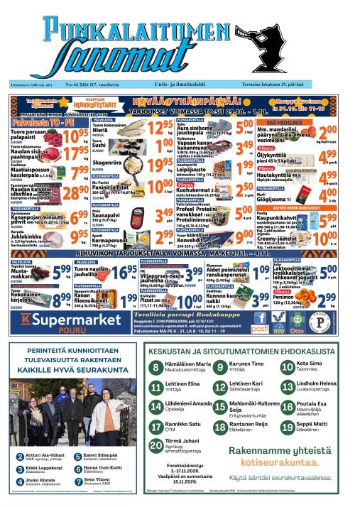 Punkalaitumen Sanomat 29.10.2026