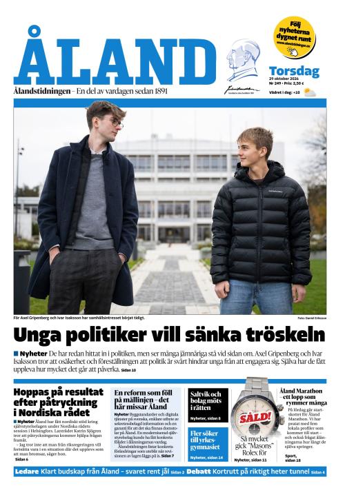 Ålandstidningen 29.10.2026