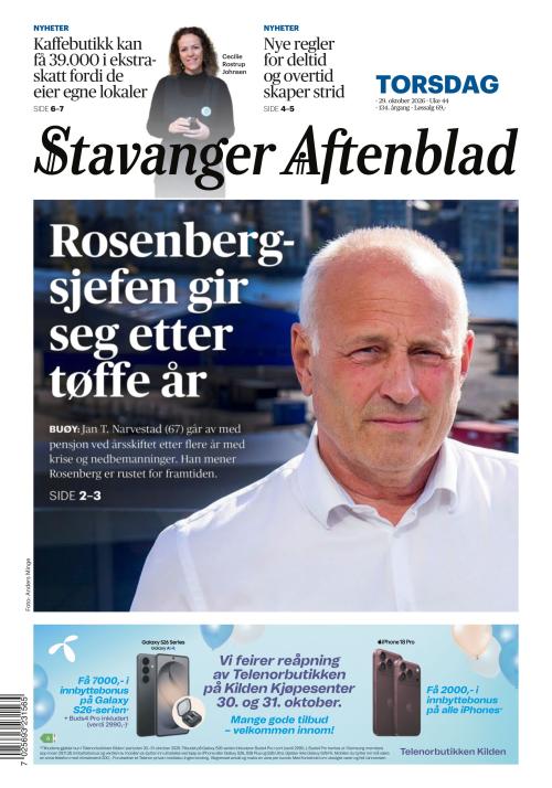 Stavanger Aftenblad 29.10.2026