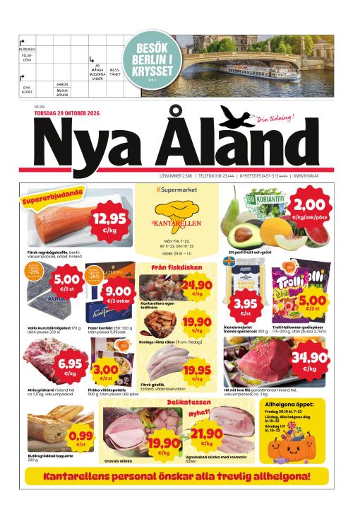 Nya Åland 29.10.2026