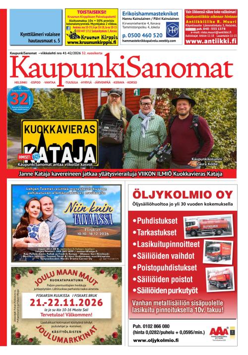 Kaupunkisanomat 30.10.2026