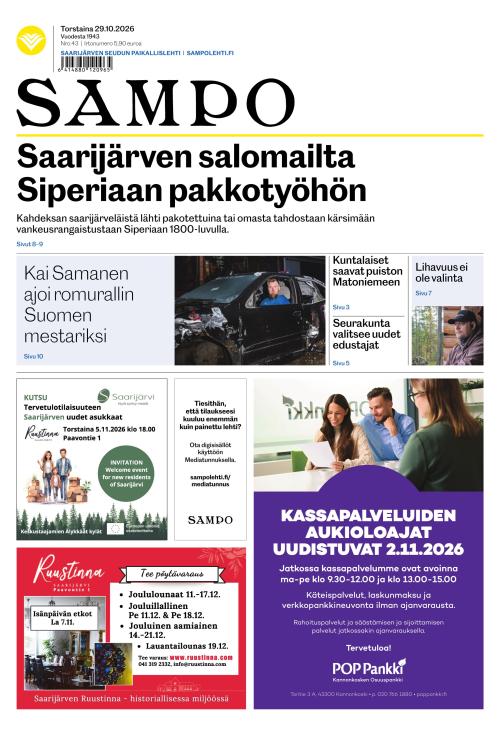 Sampo-lehti 29.10.2026