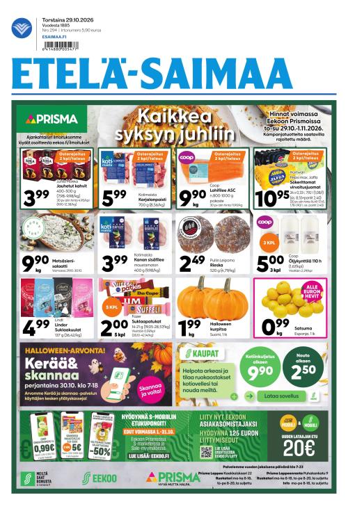 Etelä-Saimaa 29.10.2026