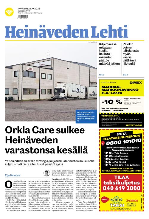 Heinäveden lehti 29.10.2026