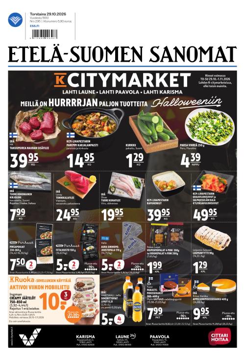 Etelä-Suomen Sanomat 29.10.2026