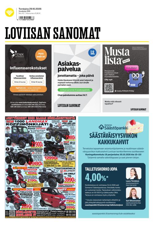 Loviisan Sanomat 29.10.2026