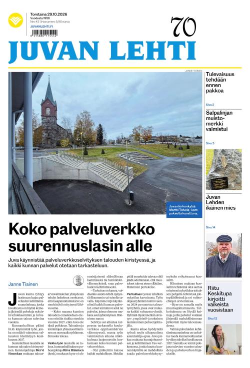Juvan lehti 29.10.2026