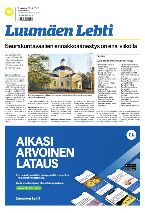 Luumäen Lehti 29.10.2026