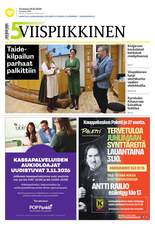 Viispiikkinen 29.10.2026