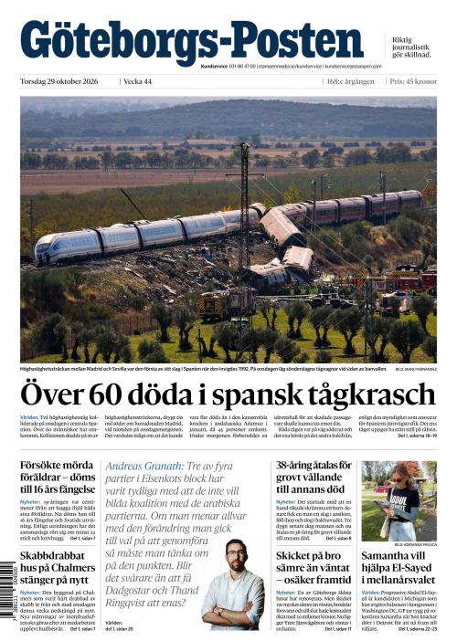 Göteborgs-Posten 29.10.2026