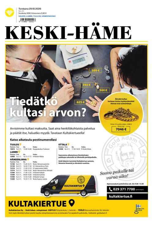 Keski-Häme 29.10.2026
