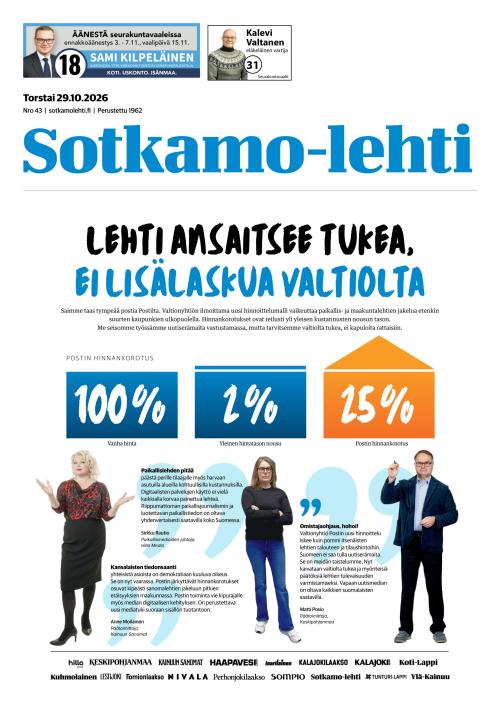Sotkamo-lehti 29.10.2026