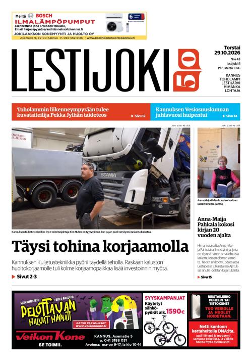 Lestijoki-lehti 29.10.2026