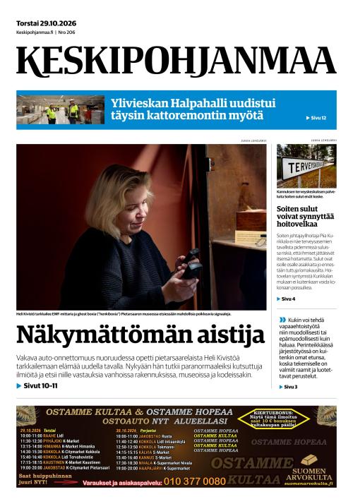 Keskipohjanmaa 29.10.2026