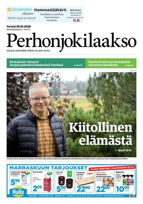 Perhonjokilaakso 29.10.2026