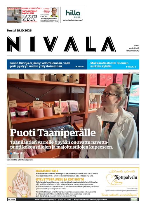 Nivala-lehti 29.10.2026