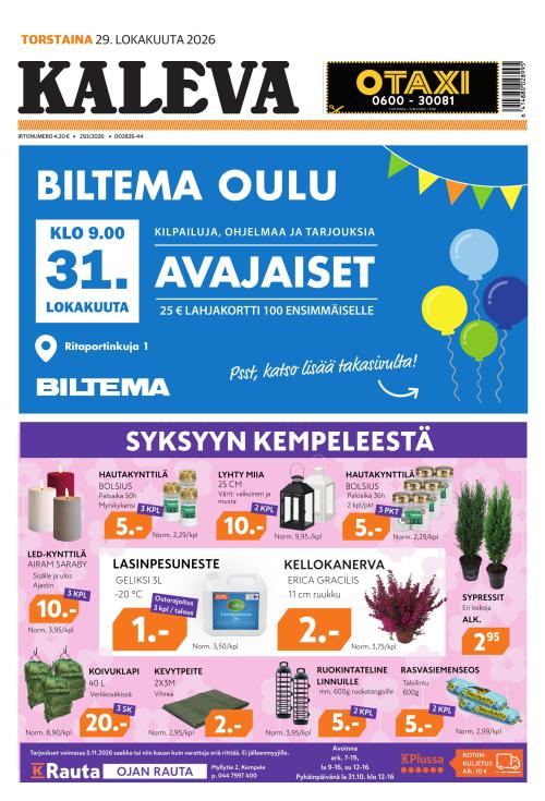 Kaleva 29.10.2026