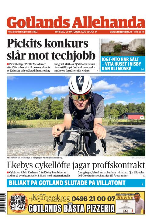 Gotlands Allehanda 29.10.2026