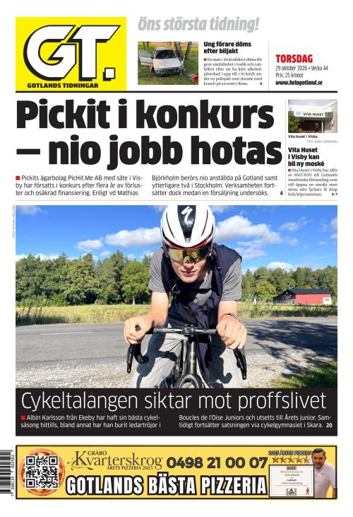 Gotlands Tidningar 29.10.2026