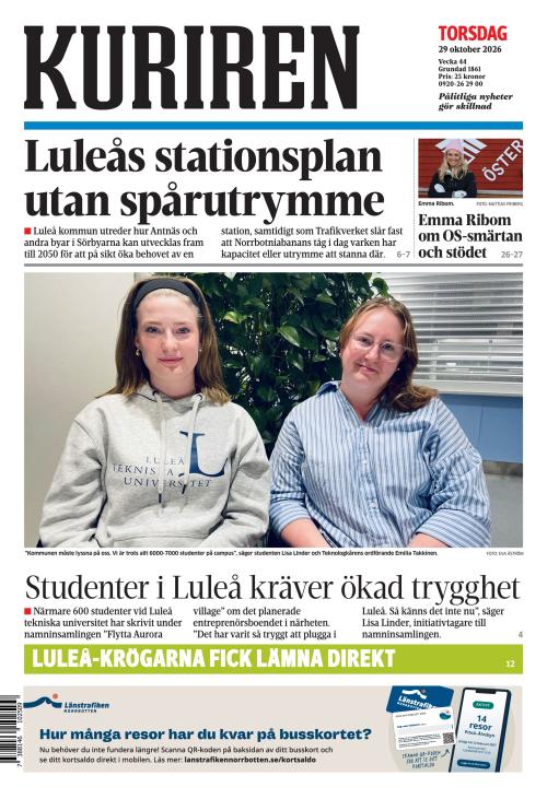 Norrbottens-kuriren 29.10.2026