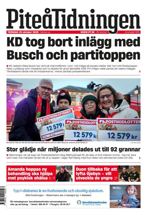 Piteå-Tidningen 29.10.2026