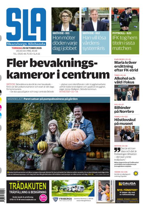 Skaraborgs Allehanda 29.10.2026