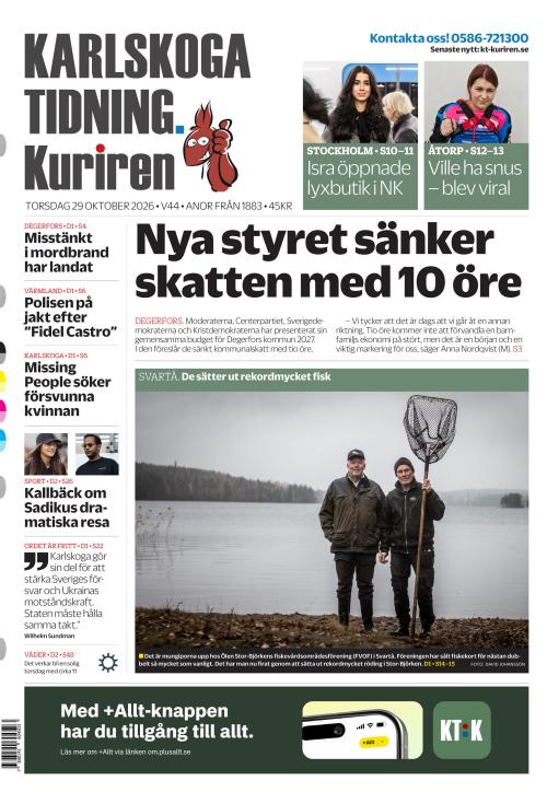 Karlskoga Tidning-Kuriren 29.10.2026