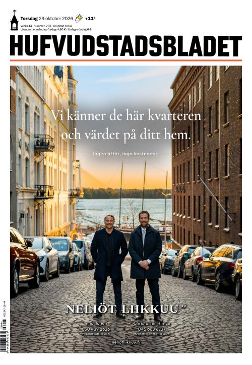 Hufvudstadsbladet 29.10.2026
