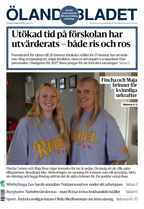 Ölandsbladet 29.10.2026