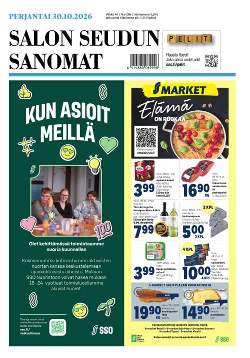 Salon Seudun Sanomat 30.10.2026