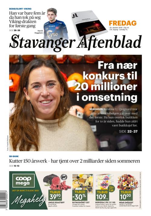 Stavanger Aftenblad 30.10.2026