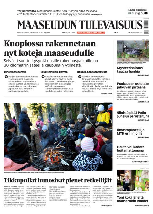 Maaseudun Tulevaisuus 30.10.2026