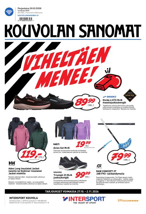Kouvolan Sanomat 30.10.2026