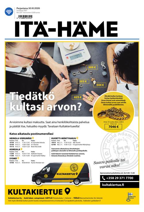 Itä-Häme 30.10.2026