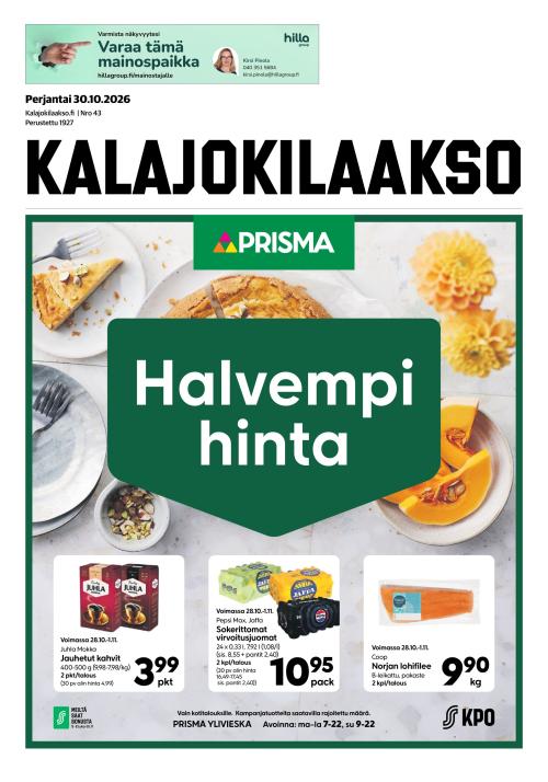 Kalajokilaakso ja Kalajaska 30.10.2026