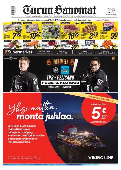 Turun Sanomat 30.10.2026