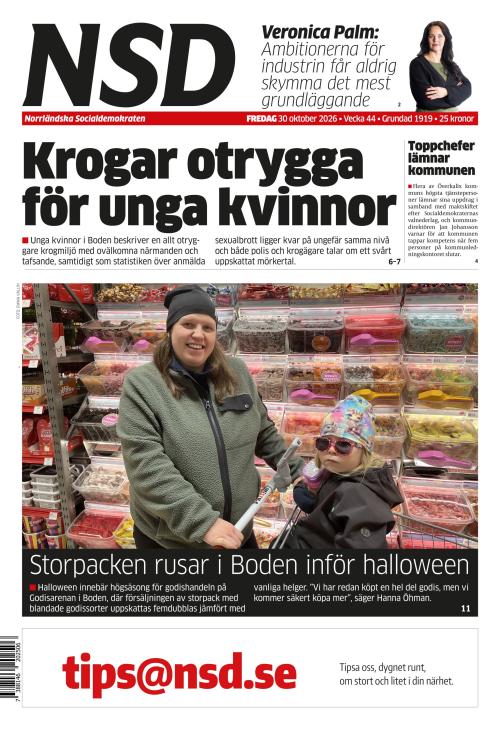 Norrländska Socialdemokraten 30.10.2026