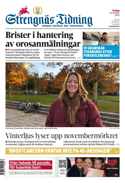 Strengnäs Tidning 30.10.2026
