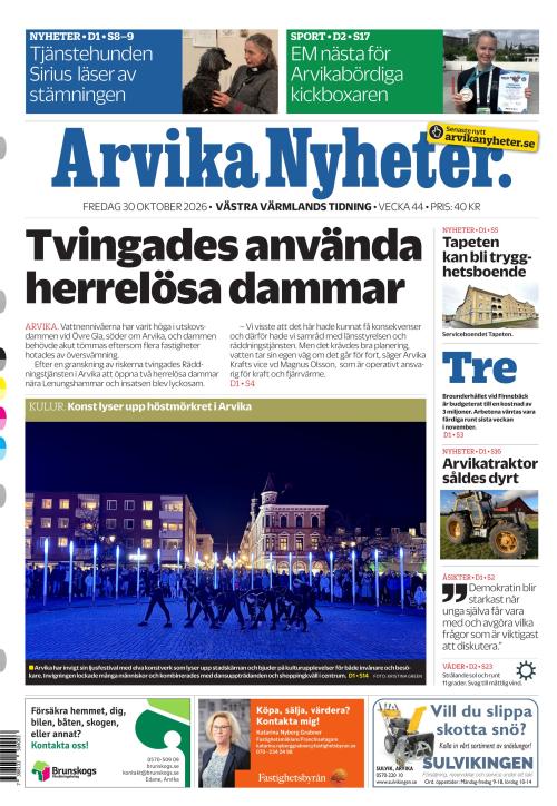 Arvika Nyheter 30.10.2026