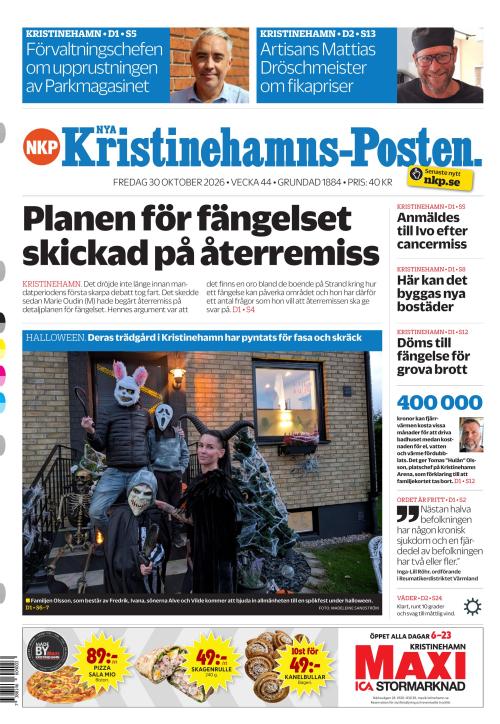 Nya Kristinehamns-Posten 30.10.2026