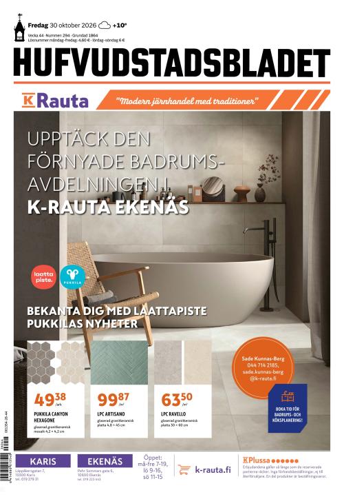 Hufvudstadsbladet 30.10.2026