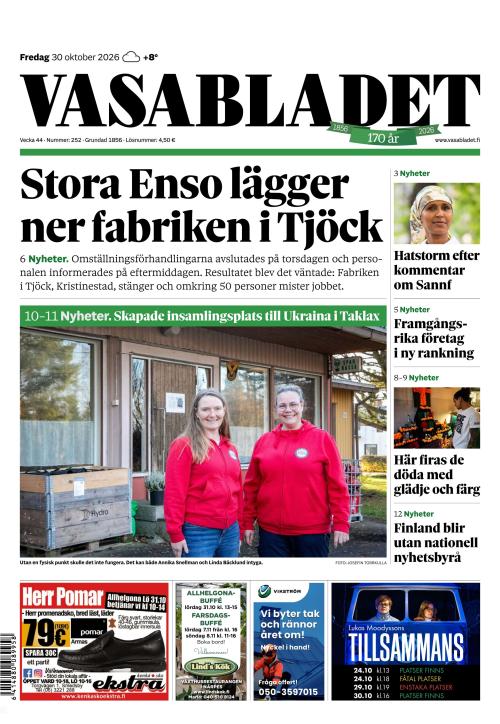 Vasabladet 30.10.2026