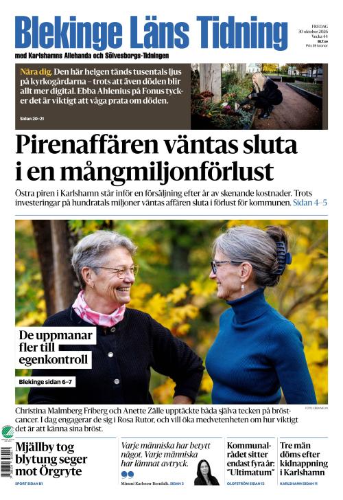 Blekinge Läns Tidning 30.10.2026