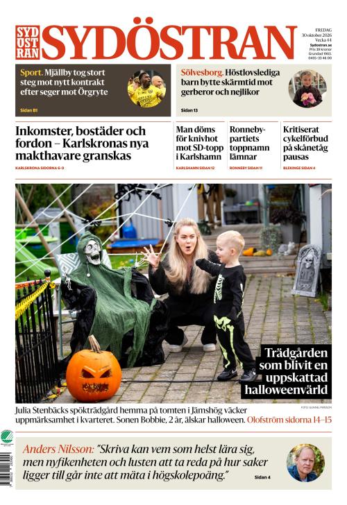 Sydöstran 30.10.2026